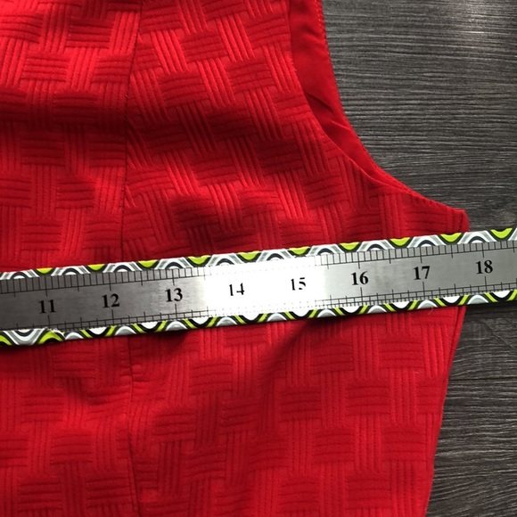 CLEO Ravishing Red Sleeveless Size US 10 petite (gold zipper) - Picture 9 of 11